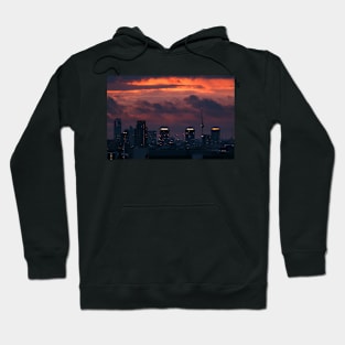 Cityscape after sunset Hoodie
